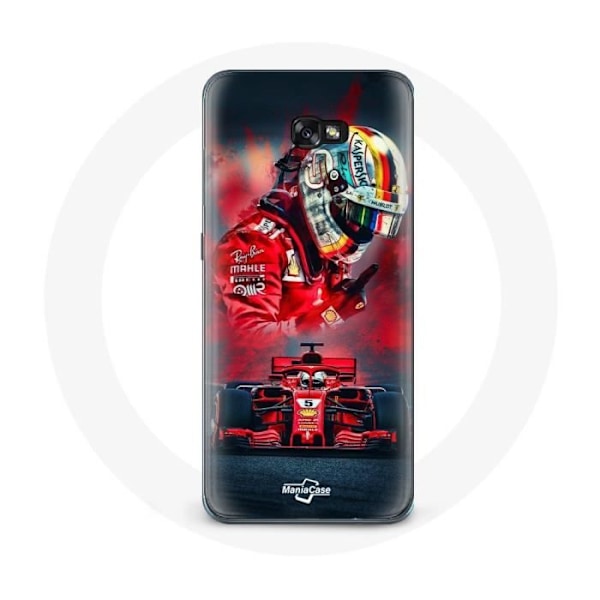 Skyddsfodral för Samsung Galaxy A3 2017 Formel 1 Sebastian Vettel F1-förare Röd