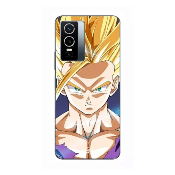 Coque för Vivo Y76 5G Dragon Ball Z Goku Blonda Hår Maniacase SVART