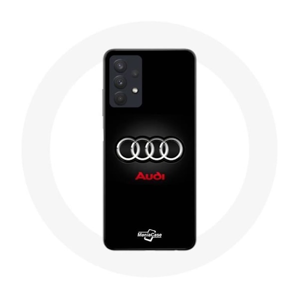 Coque för samsung galaxy A32 5G Audi Logotyp Metall svart bakgrund