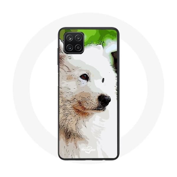 Coque - Samsung - Galaxy A12 - Pehmeä - Samojedi - Valkoinen Vit
