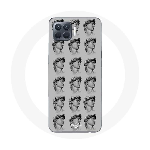 Coque - Oppo - A93 - Snygg - Staty - Grå Grå