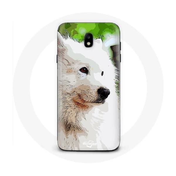 Cover til Samsung Galaxy S4 Hvid Samoyed Hund