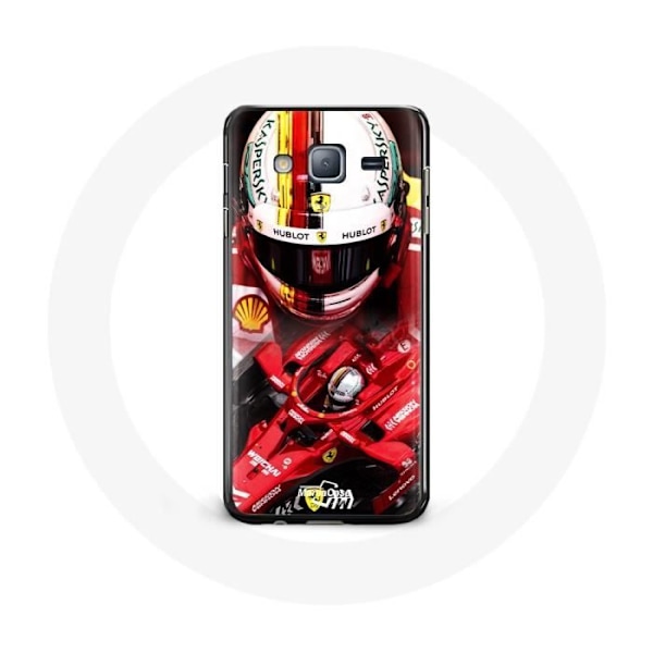 Skydd för Samsung Galaxy J3 Formel 1 Sebastian Vettel F1 Röd
