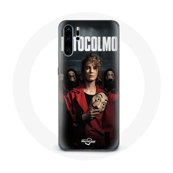 Coque - La Casa De Papel - Huawei P30 - Blød - Sort - Beskyttelse
