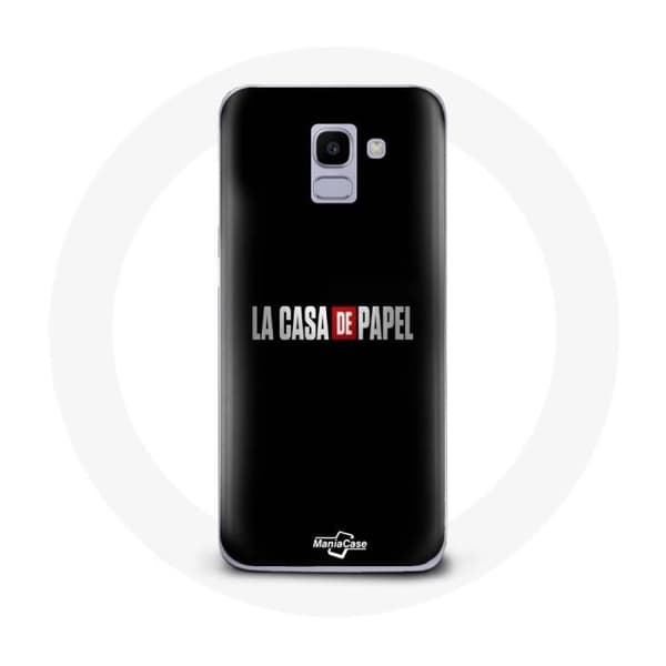 Coque - La casa de papel - Samsung Galaxy A6 2018 - Svart - Flexibel - Skydd