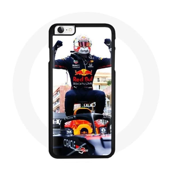 Telefoncover - Verstappen - iPhone 4 - Sort - Rød - Blød Röd