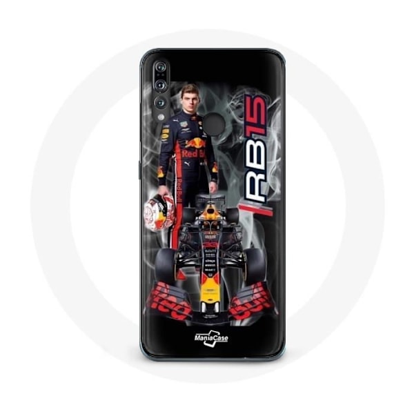 Coque - Maniacase - Huawei P30 - Formule 1 Max Verstappen - Mjuk - Svart Svart
