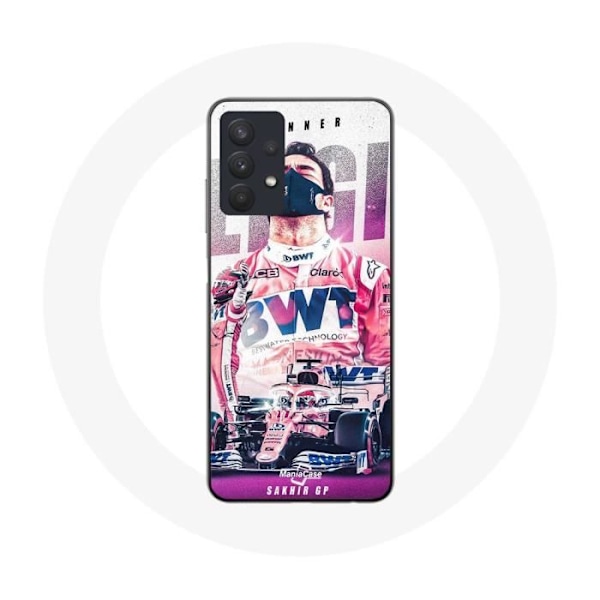 Coque - Maniacase - Samsung Galaxy A32 5G - Formel 1 Sergio Pérez - Silikon - Mjuk svart