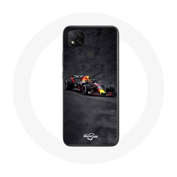 Coque Xiaomi Redmi 9C Formule 1 Max Verstappen F1 svart röd och gul