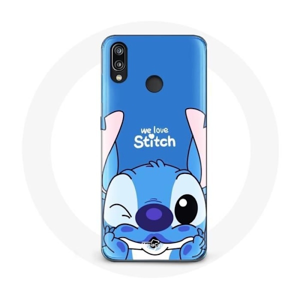 Coque - Huawei - P20 Lite - Söt Stitch - Mjuk - Syntetiskt skydd Blå