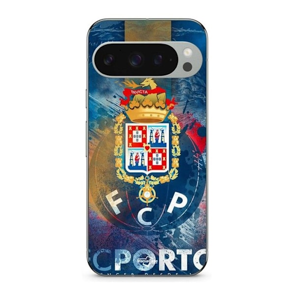 Coque - MANIACASE - Google Pixel 9 Pro - Mjuk - Silikon - BLÅ BAKGRUND Svart