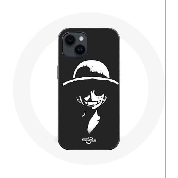 Coque - Maniacase - Iphone 14 Plus - One Piece Manga Luffy Konst - Mjuk - Svart