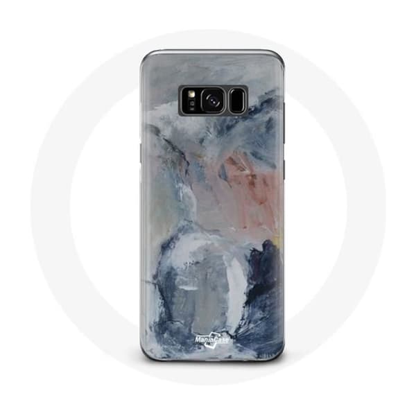 Coque - MANIACASE - Samsung Galaxy S8 plus - Grå - Abstrakt tekstur - Fleksibel Grå