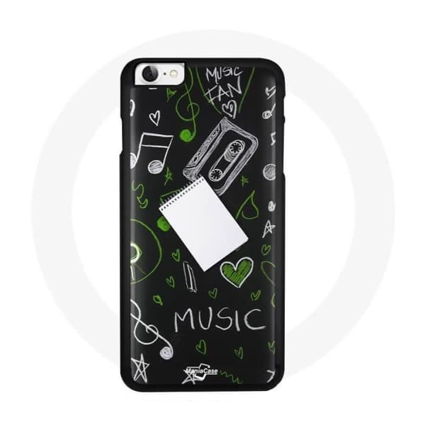 Coque - Musikudstyr - Iphone 4 - Blød - Stødbeskyttelse - Sort