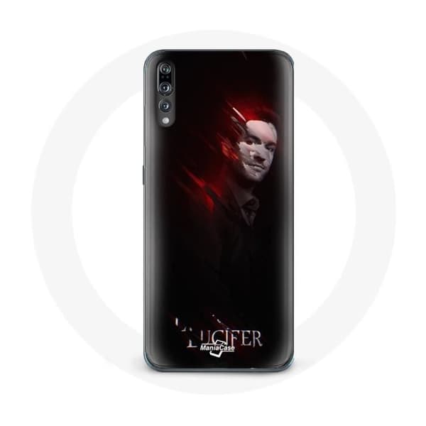 Huawei P20 Pro Lucifer Sarja mustalla taustalla.