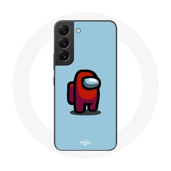Coque för Samsung Galaxy S22 Among Us videospel Blå bakgrund