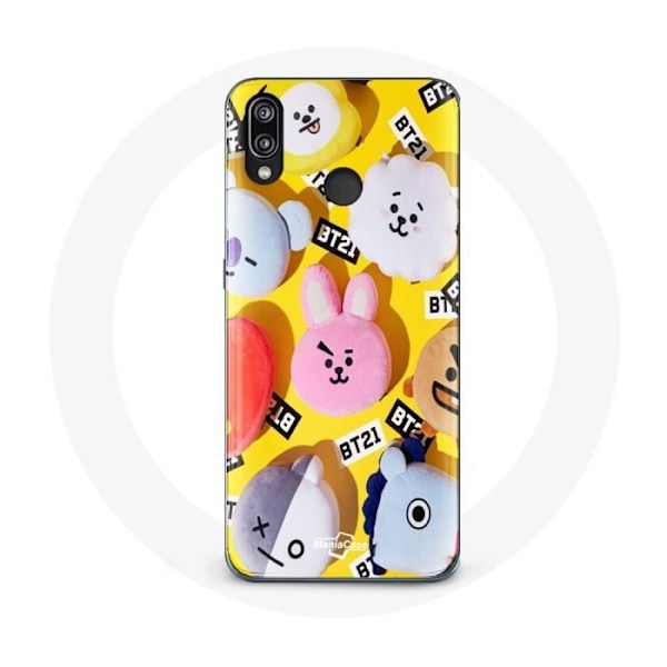 Coque för Huawei P20 Lite BTS Bangtan Sonyeondan BT21 Tata Chimmy Cooky Rj Shooky Koya Mang Och Van