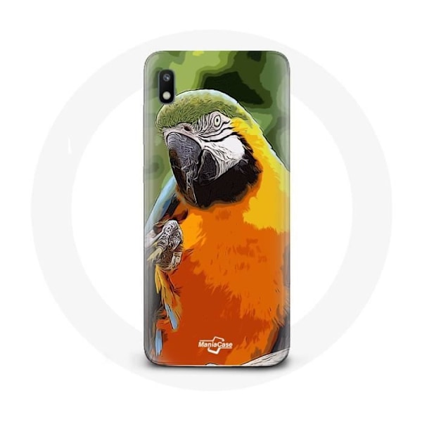 Coque för Samsung Galaxy A10 Aras Papegoja Orange Grön