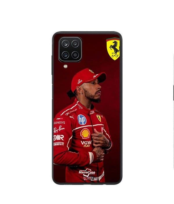 Coque - Ferrari - Lewis Hamilton - Silikone - Sort - Blød Svart