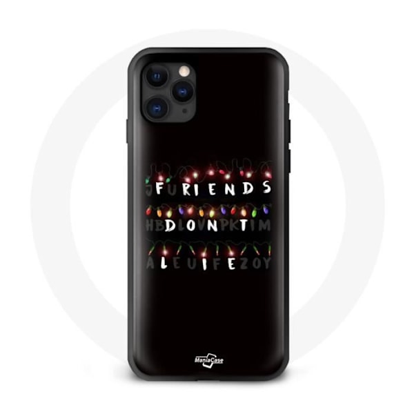 Coque för iPhone 11 Pro Max Stranger Things Affisch Vänner Ljuger Inte God Jul