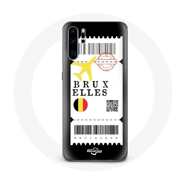 Coque för Huawei P30 pro Flygbiljett Bryssel Belgien