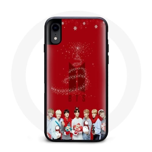 Coque för Iphone XS Max BTS Bangtan Boys Röd Bakgrund Julklapp 2023