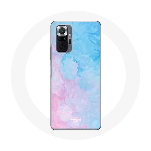Cover til Xiaomi Redmi Note 10 Pro Blå rosa baggrund