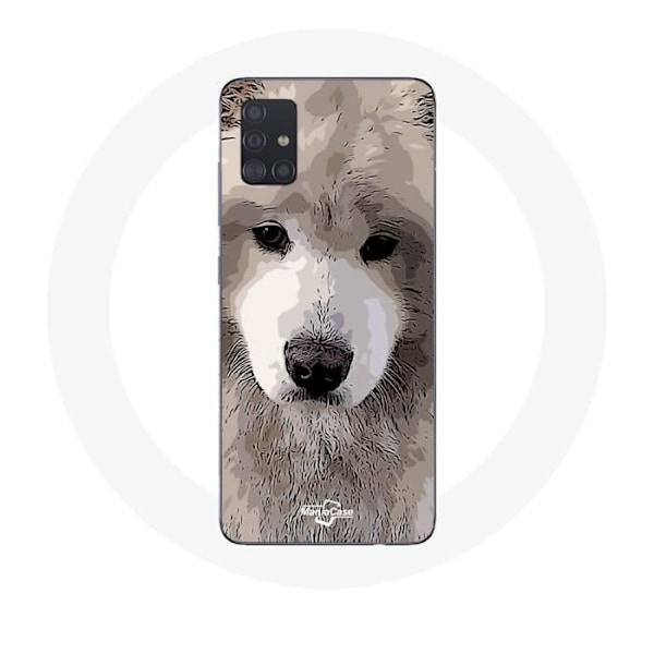 Coque för Samsung Galaxy A51 5G Samoyed Grå Hundras