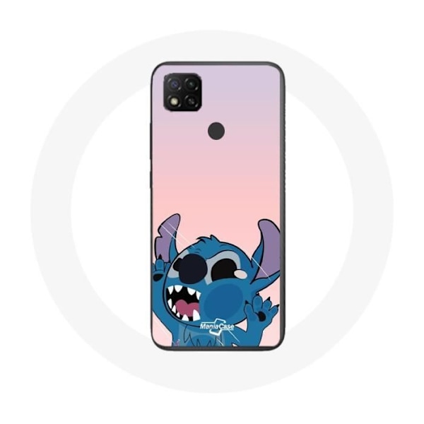 Coque - Maniacase - Xiaomi Redmi 9C - Souple - Rose - Stitch le Nez en l'air Rosa