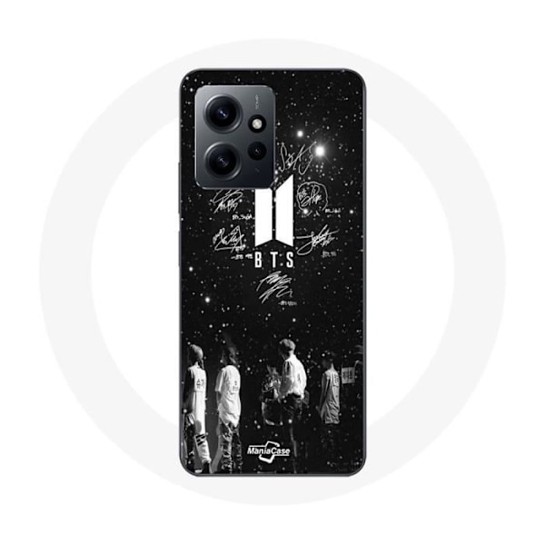 Coque - BTS - Xiaomi Redmi Note 12 4G - Flexibel - Svart - BTS-medlemmar