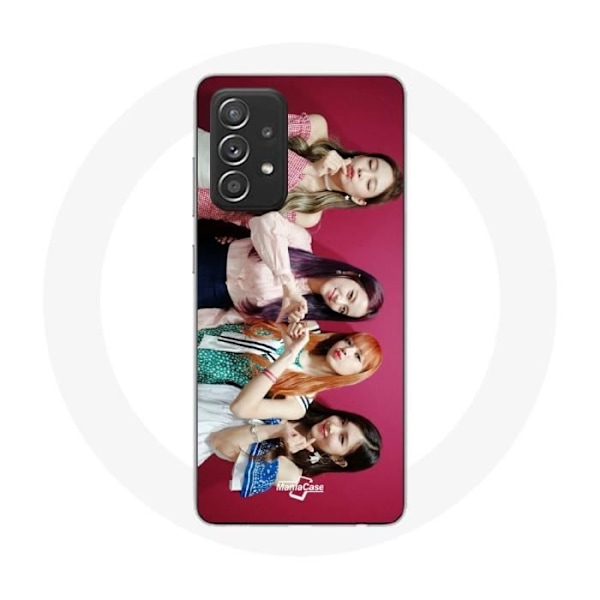 Coque Maniacase för Samsung Galaxy A33 5G Blackpink K-pop Grupp Jisoo Jennie Rosé och Lisa Affisch svart