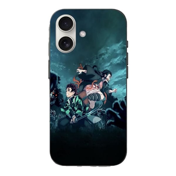 Coque Iphone 16 Plus Tanjiro Nezuko Demon Slayer