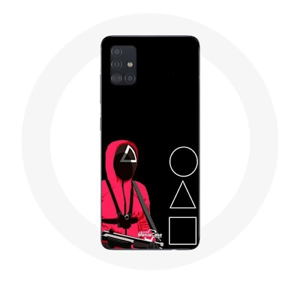 Coque Samsung Galaxy A51 Squid Game Masker Triangel, Fyrkant och Cirkel