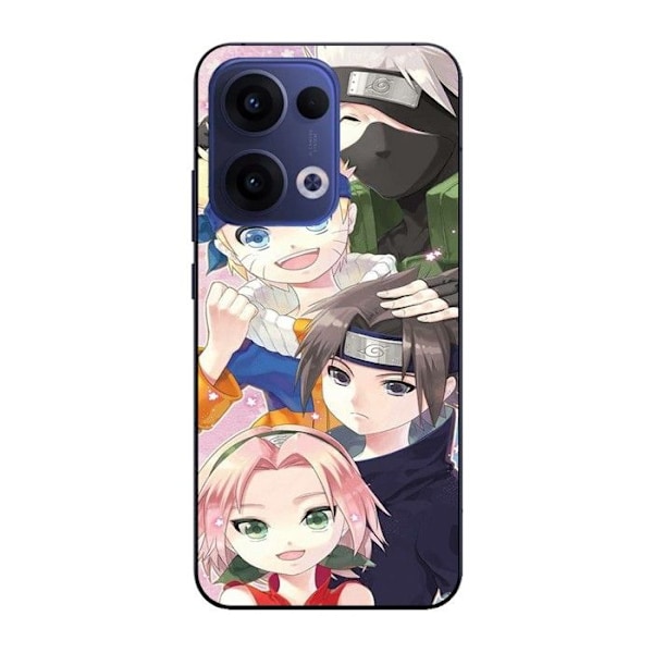 Coque Maniacase för Oppo Reno 13 5g Kakashi Naruto Sasuke Sakura Svart