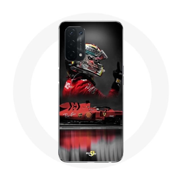 Coque för Oppo A54 5G Formel 1 Sebastian Vettel Formel 1-förare Röd