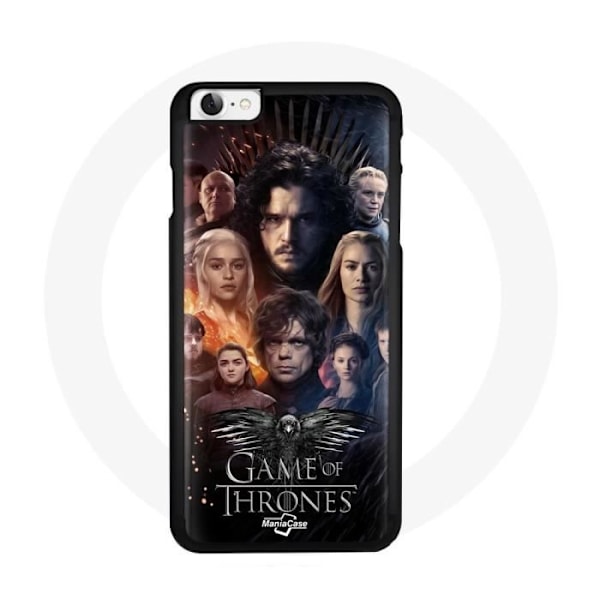 Coque för Iphone 6 Game of Thrones Säsong 8 Järntronen Affisch av Besättningen Logotyp Grå Örn