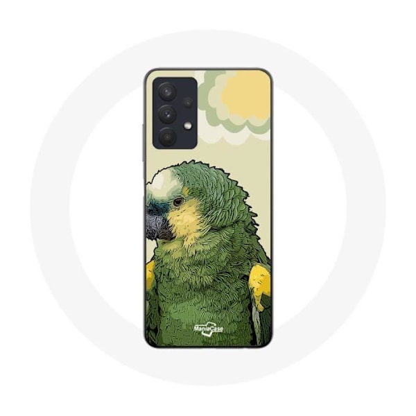 Coque för Samsung Galaxy A32 5G Amazone Papegojor Grön