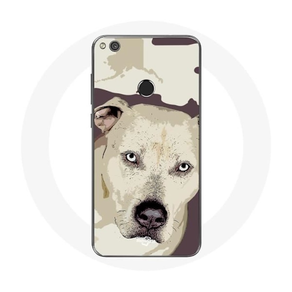 Skydd för Huawei P8 Lite 2017 Vit Pitbull Hund