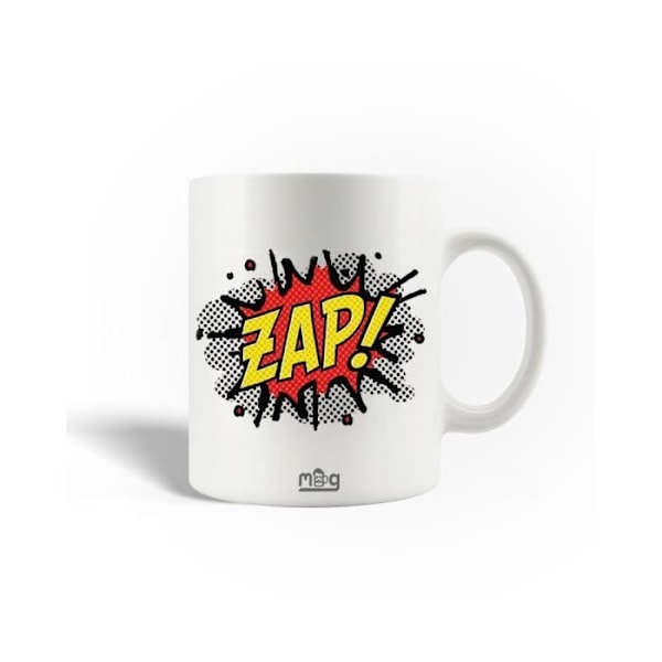 Mugg i Keramik Superhjälte zap Logotyp