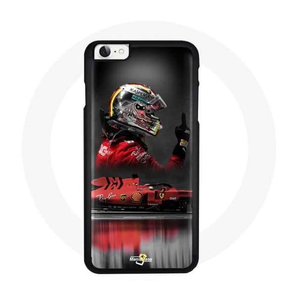 Telefoncover - Formel 1 - Sebastian Vettel - Blød - Sort - iPhone 4