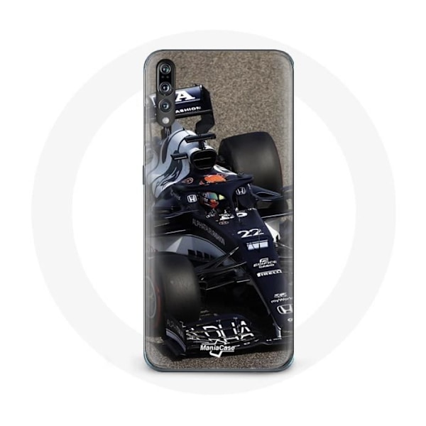 Coque för Huawei P20 pro Formel 1 Yuki Tsunoda Formel 1-förare Blå