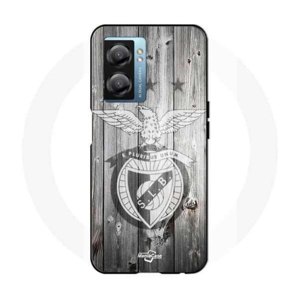 Coque - MANIACASE - Oppo A77 5G - Blød - Benfica Mønster - Farve Grå Grå