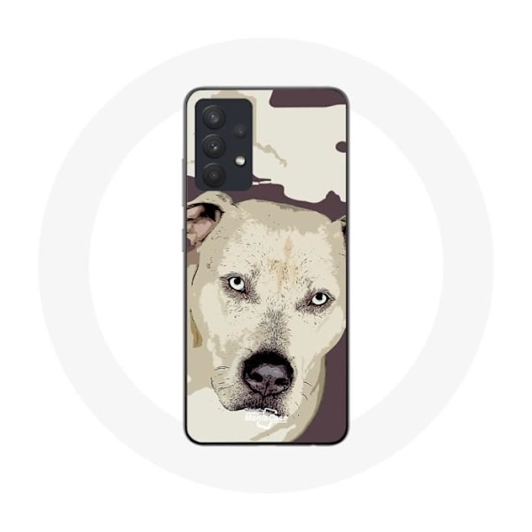 Coque för Samsung Galaxy A13 4G / A13 4G Lite Vit Pitbull Hund