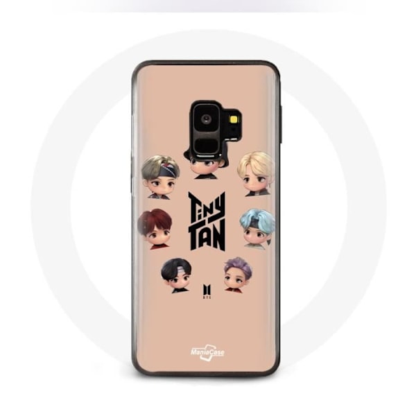 Coque för Samsung Galaxy S9 Plus BTS TinyTAN Animation Affisch RM Jin Suga J-Hope Jimin V och Jungkook