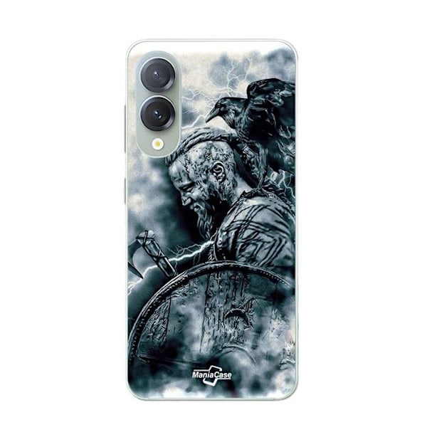 Skydd för Samsung Galaxy S25 Edge vikings ragnar lothbrok sköld fågel Maniacase Svart