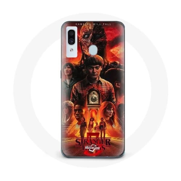 Coque - Maniacase - Samsung Galaxy A30 - Sort - Fleksibel - Stranger Things Sæson 5