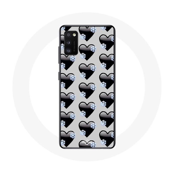 Cover til Oppo A16 med sorte hjerter