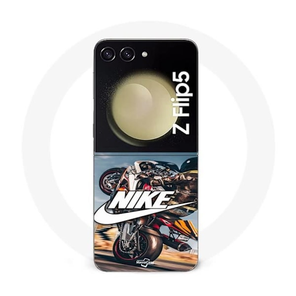 Coque - Nike - Galaxy Z Flip5 - Vit logotyp - Mjuk - Daglig skydd Vit