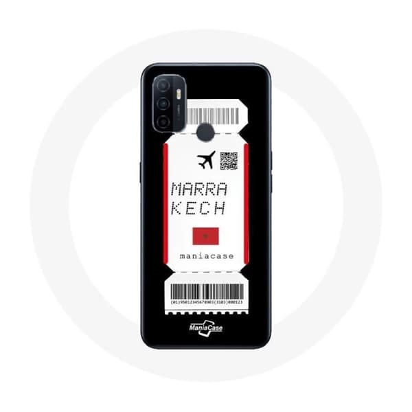 Coque - Oppo - A53 - Blød - Sort - Flybillet Marrakech Marokko
