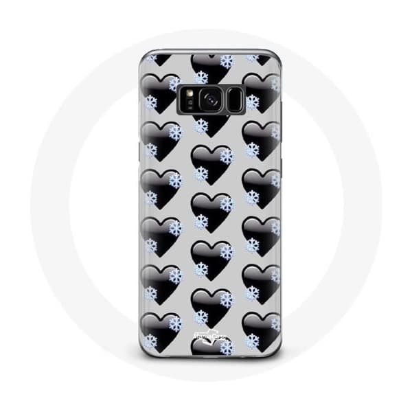 Cover til Samsung Galaxy S8 med sorte hjerter